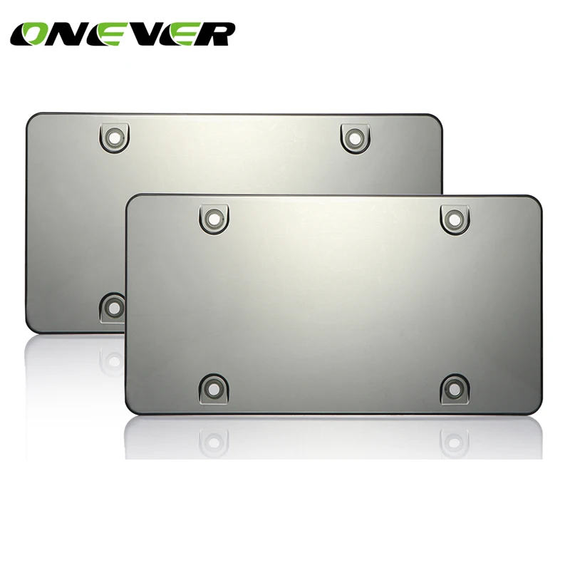 12*6" License Plate Frame with UV Coated Cover Protection with