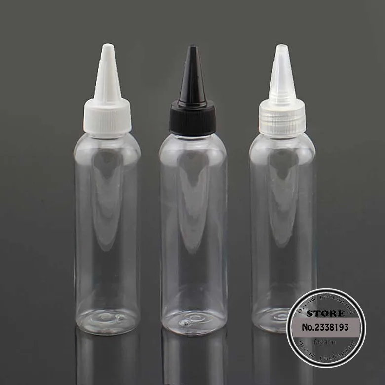 120ml X 50pcs empty plastic bottles with cover , Food material plastic