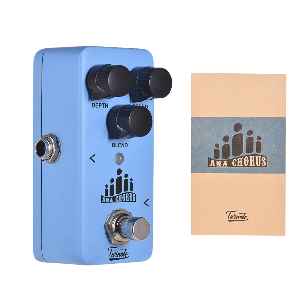 Twinote ANA CHORUS Mini Guitar Pedal Analog Chorus Effect Processsor Full Metal Shell with True Bypass | Спорт и развлечения
