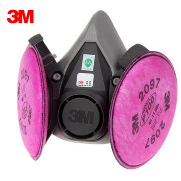 3M 2097 particulate filter P100 + gas mask 6200, 7502 use series respirator Against Painting