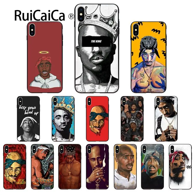 Чехол для телефона Ruicaica 2pac Tupac Amaru Shakur Makaveli Apple iPhone 8 7 6 6S Plus X XS MAX 5 5S SE XR | Мобильные