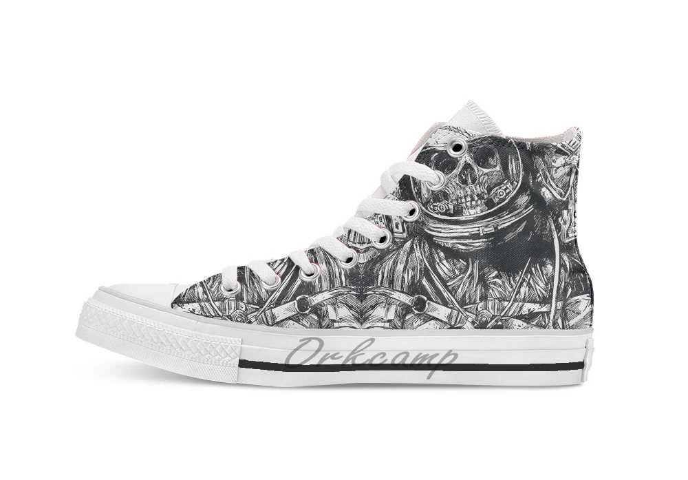 

Dead Astronaut Unisex High Top Canvas flat Casual Custom shoes Drop Shipping