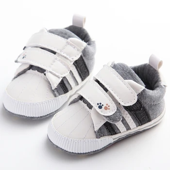 

Brand Baby Boys Shoes Girls Baby Moccasins Hook -Loop PU Leather Infant Toddler Winter Sneakers Soft Sole Loafers for Kids Gifts