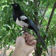 Большой искусственный пенный перо птица реальный вид сорока Фигурка DIY ремесло Домашний сад свадебный Декор Орнамент, 30 см