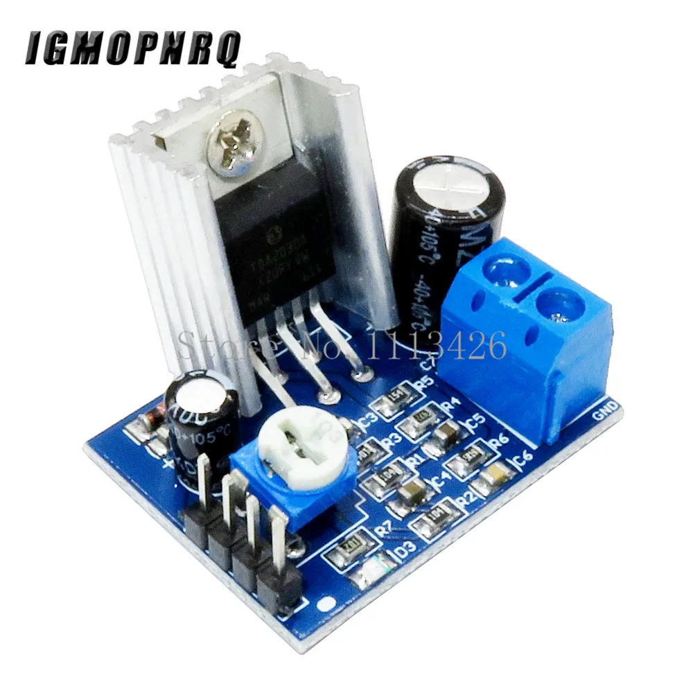 

5pcs DIY Kit Parts 6-12V Single Power Supply Audio Amplifier Board Module TDA2030A Module TDA2030
