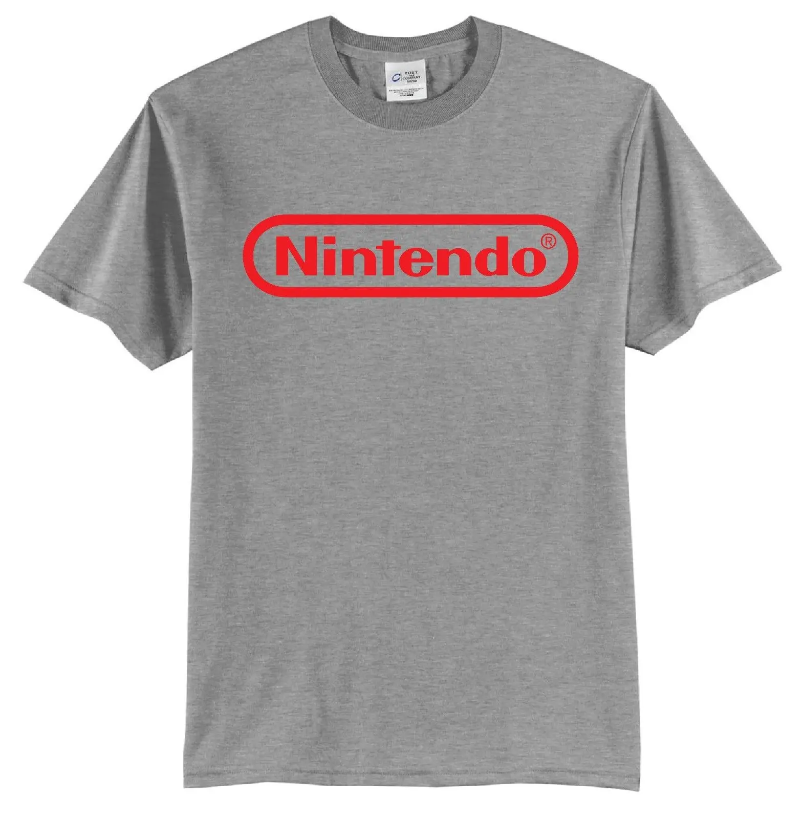 Nintendo Logo T-Shirt Short Sleeve Video Games Gaming Classic Vintage Retro 80's  100% cotton tee shirt,  tops wholesale tee