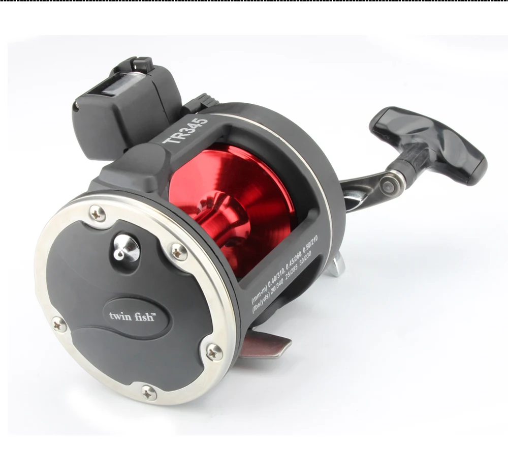 Spinpoler Trolling TR345 With Line Counter Drum Baitcasting Trolling Fishing Reel Saltwater Bait Casting Boat Fishing Wheel  (3)