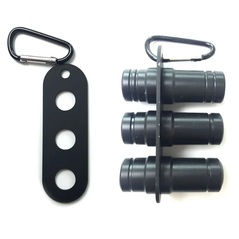 2017 New Black Rubber Billiard Cue Joint Protectors Gather 3holes Pool