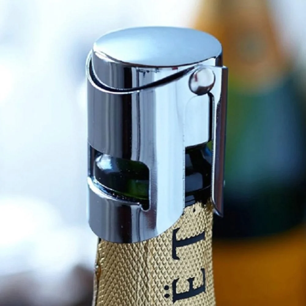 

YUEWO Stainless Steel Wine Vacuum Stopper Wine Casual Party Daily Beer Lid Seal