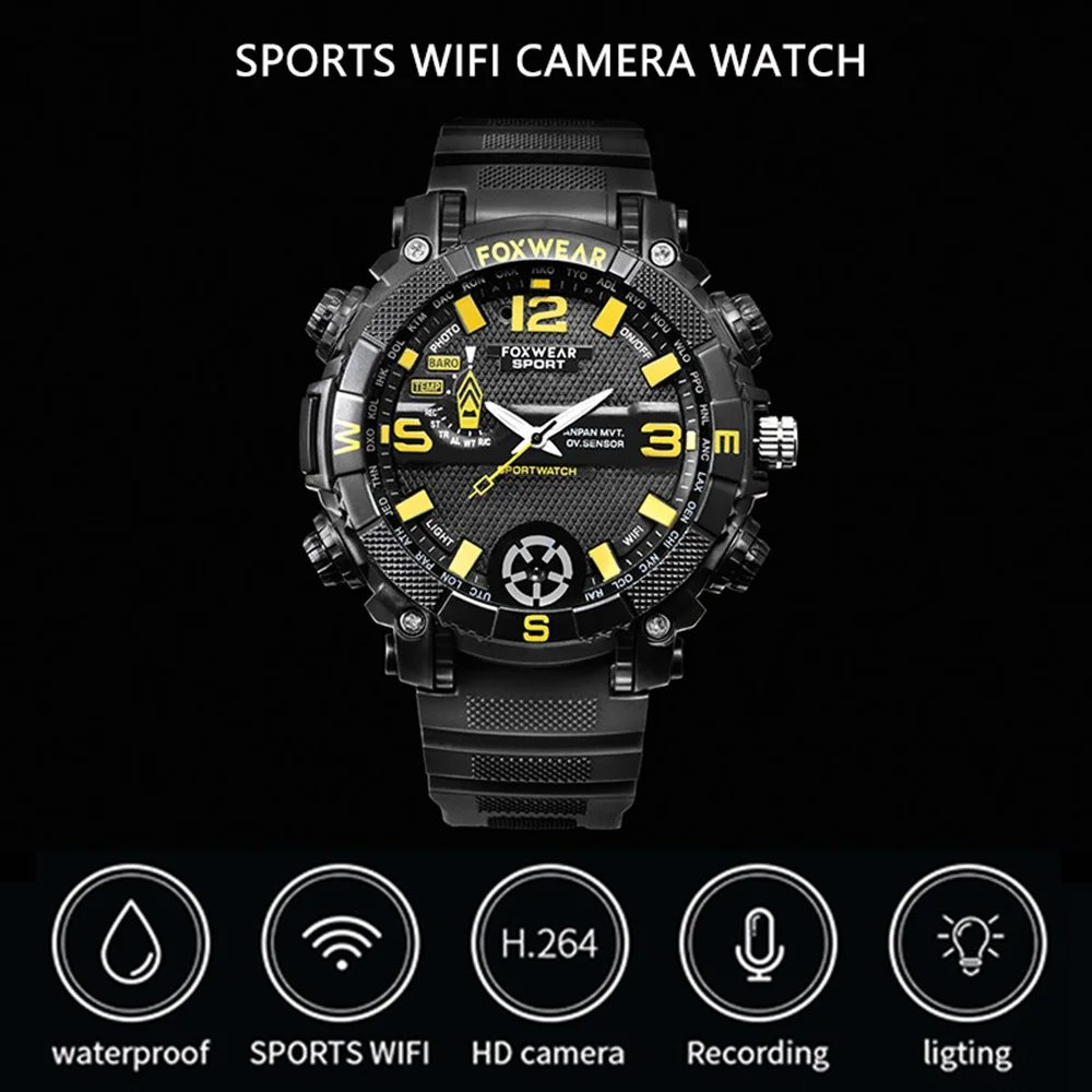 FOX9 WiFi 32G Sport Smart Watch Dual Display LED Electronic Wrist Watches Magnetic Charging Military Waterproof Sport Watch