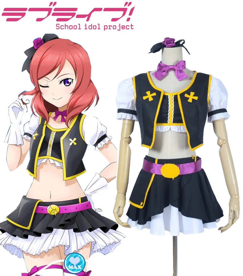 

Love Live! Cos Cartoon Anime Maki Nishikino Cosplay No Brand Girls Fight song clothes Halloween Man Female Cosplay Costume