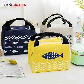 

Baby Food Insulation Bags Feeding Milk Bottles Warmer Fish Pattern Portable Waterproof Picnic Zipper Thermal Handbag CL5289