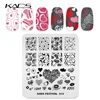 KADS Nail Stamps Nail Art Design Beauty Heart-shaped Pattern Stamping Plate DIY Nail Polish Stamping Manicure template For Nails 6