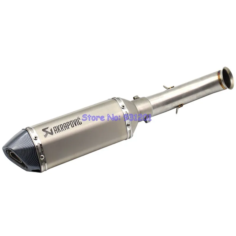 

Motorcycle Slip On KTM RC390 DUKE390 DUKE250 DUKE200 Middle Connect Pipe with Akrapovic Exhaust Muffler Pipe Escape (2017-2018)