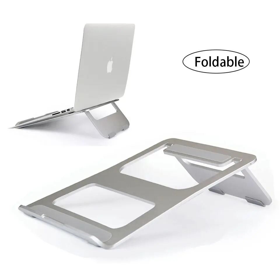 

Acoki Adjustable Height Aluminum Alloy Laptop Stand Foldable Portable Notebook Tablets Cooling Holder for MacBook Air Pro iPad