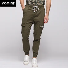 Новые весенние комбинезоны с эластичной резинкой на талии, повседневные брюки-карго, брюки-джоггеры, чистый цвет, мужские брюки, DJ099
