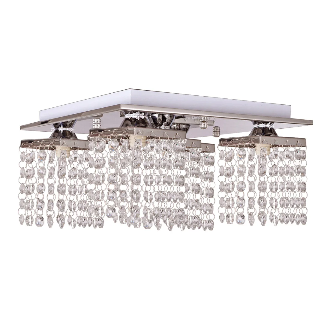 

CNIM Hot Crystal Chandelier Ceiling Light Lamp Pendant Fixture Flush Mount Square