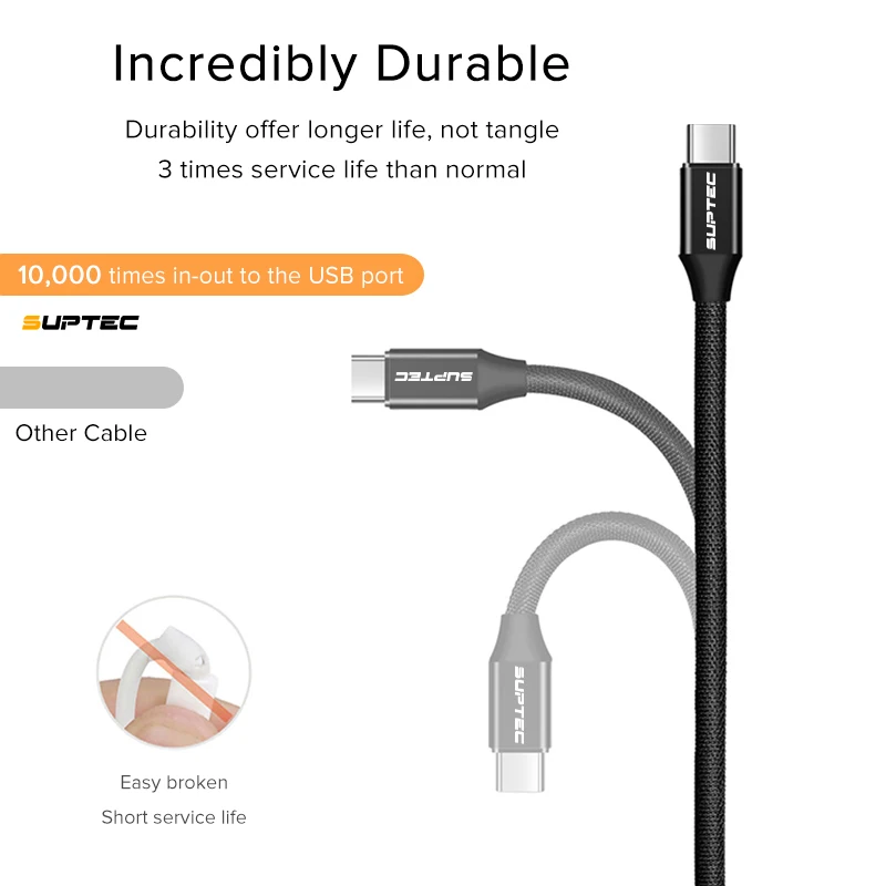 Кабель зарядного устройства SUPTEC 3A usb type C для Xiao mi Red mi Note 7 mi 9 Quick Charge type-C кабель для huawei P20 Lite samsung S9 S8 шнур