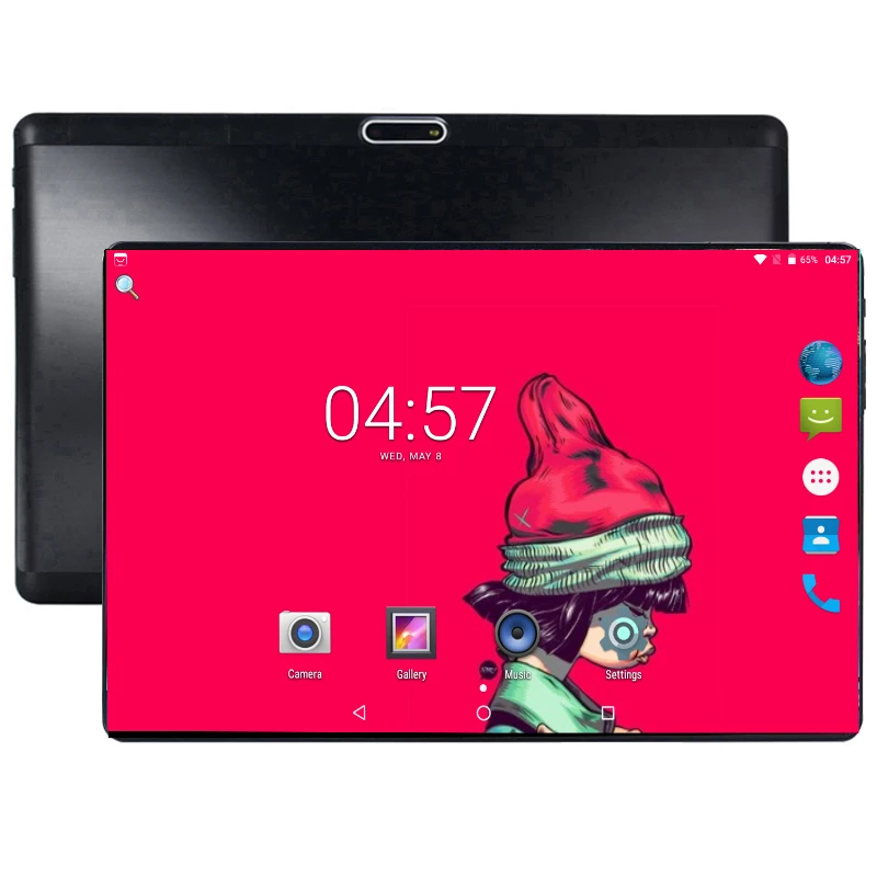 

Google Version 10 Inch Tablet Octa Core 4GB RAM 64GB ROM Dual SIM Youtube 1280X800 2.5D IPS Screen Android 8.0 GPS tablet + Gift