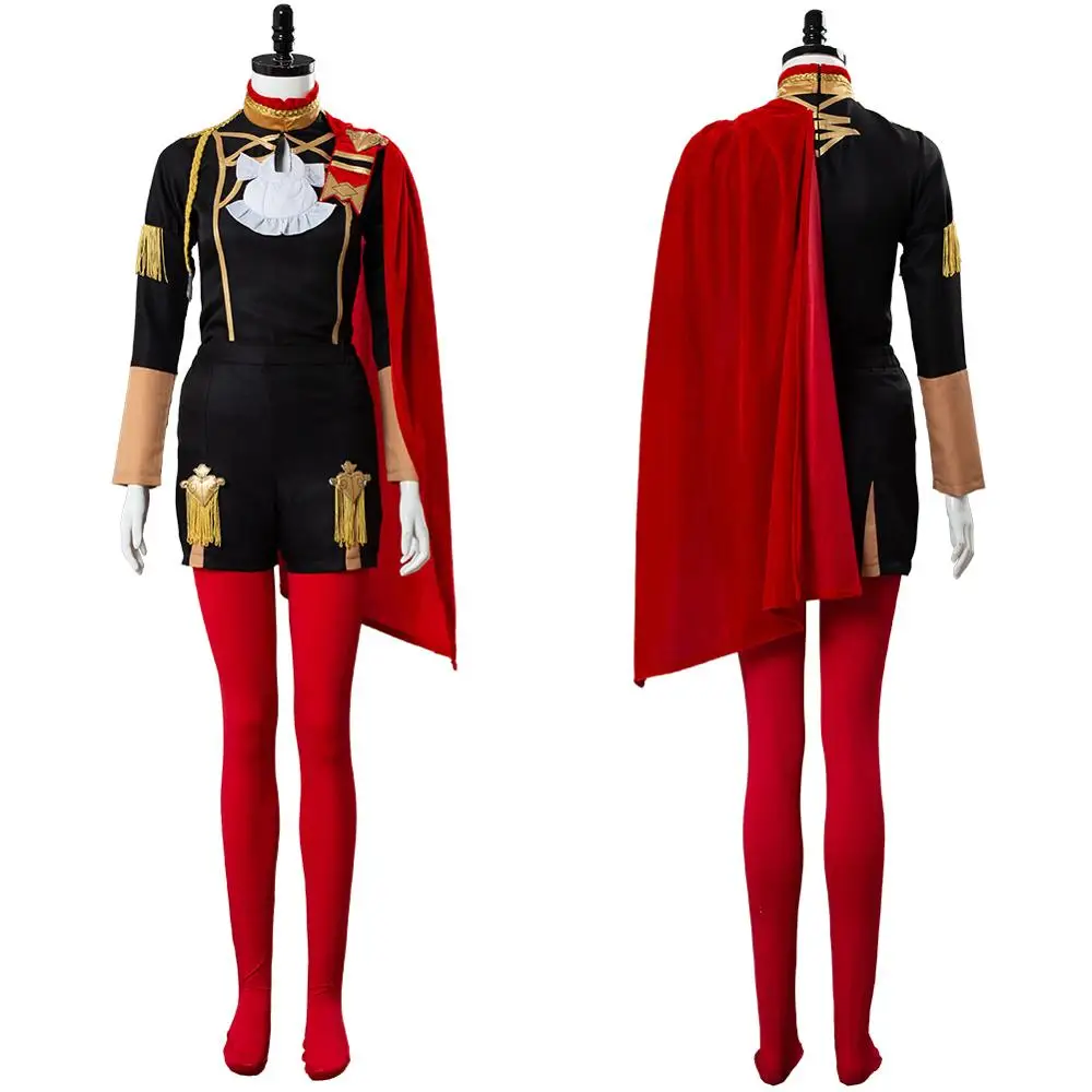 

Fire Emblem: Three Houses Edelgard Von Hresvelgr Cosplay Costume Uniform Outfit Adult Carnival Costume Props Keychian Necklace