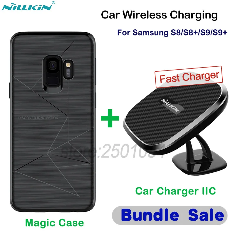 NILLKIN 10W Car Magnetic Qi font b Wireless b font Fast font b Charger b font