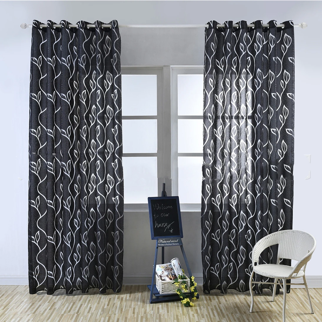 

Luxury fashion style semi-blackout curtains kitchen curtains window living room living room curtain panel jacquard fabrics door