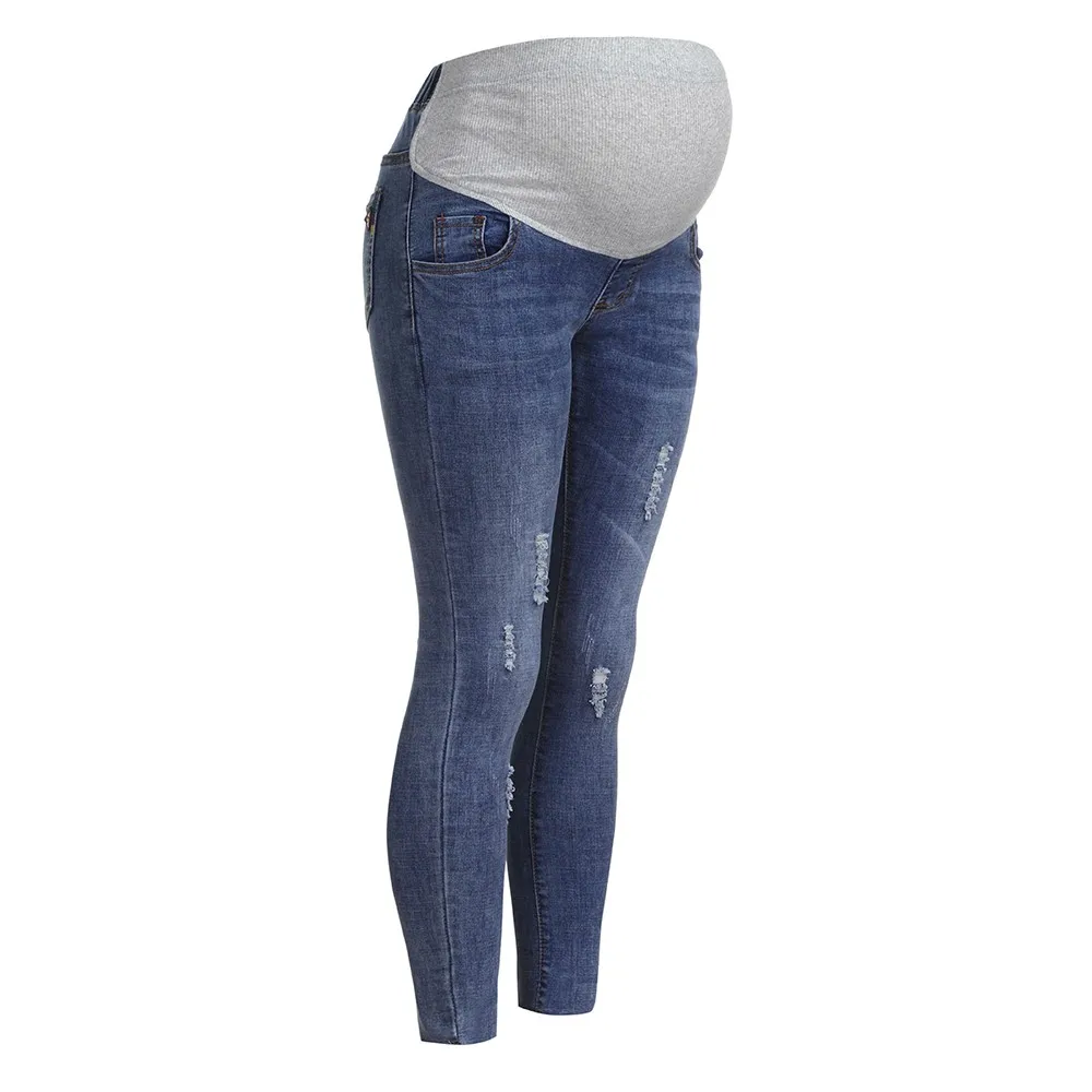 Maternity Jeans For Pregnant Women Pregnancy Winter Warm Jeans Pants ...