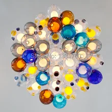 single glass pendant of colourful glass 7 colors available spheres ball pendant lights Dia10cm modern lamp