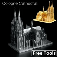 MMZ MODEL Microworld 3D Metal Puzzle model The Cologne Cathedral Building Model Kits J030 DIY 3D Laser Cut Jigsaw Toys For adult 2