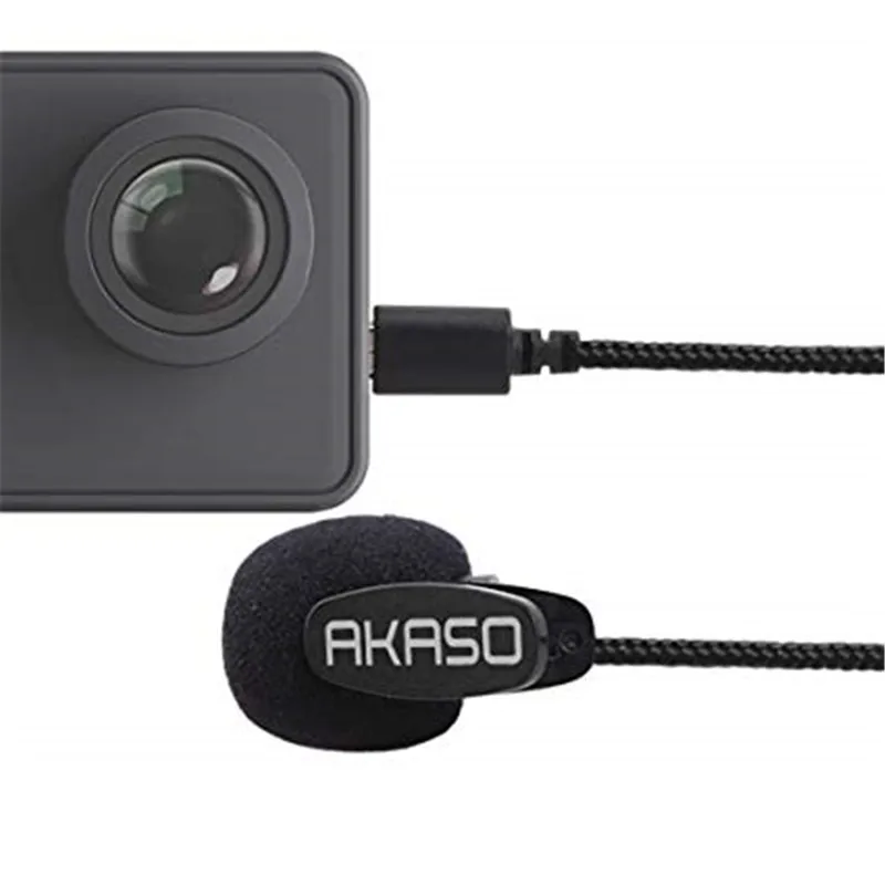 AKASO V50 Pro external microphone for AKASO V50 Pro Action Camera 4k Sports Camera only AKASO V50 Pro external microphone for AKASO V50 Pro Action Camera 4k Sports Camera only