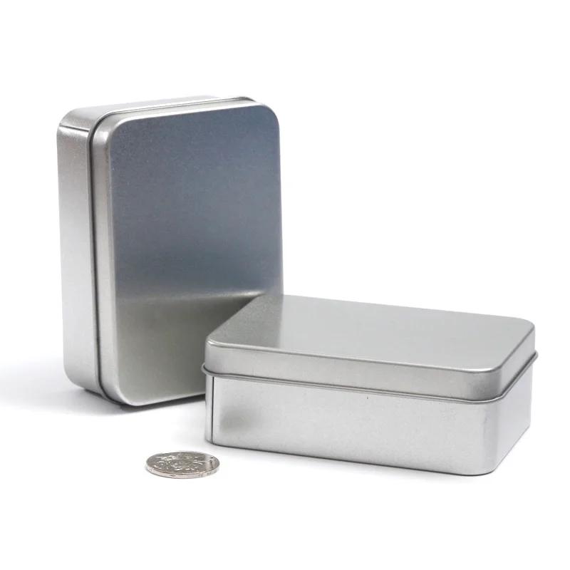 Buy Credit card size metal tin box DIY blank case poker business cards