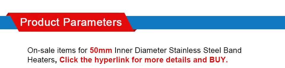 LJXH электрический нагревательный элемент 50x50 мм/50x55 мм/50x60 мм/50x70 мм ленточные нагреватели из нержавеющей стали 240 Вт/260 Вт/280 Вт/320 Вт Мощность