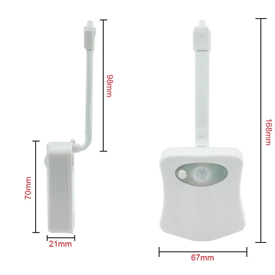 SBLE sensor светодиодная подсветка с активацией при движении туалетный ночник с питанием от аккумулятора меняющиеся цвета Magic Toliet светодиодная Сенсорная лампа