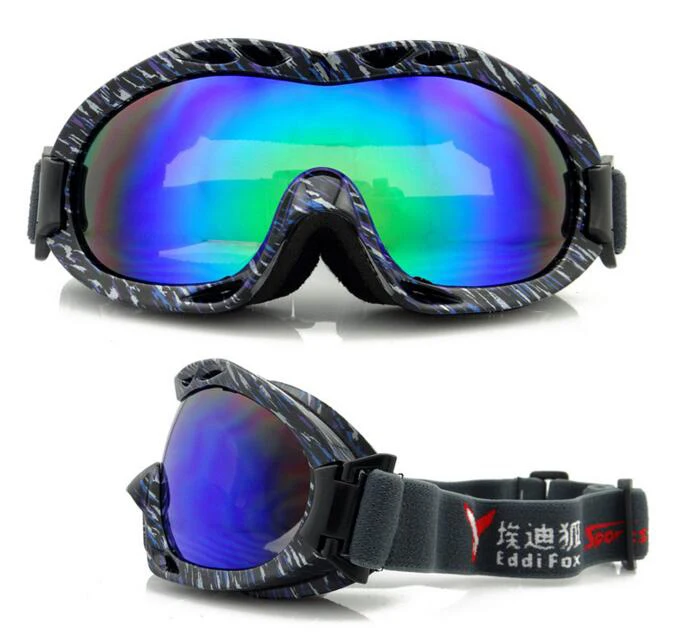 Детские лыжные очки, Девочки Мальчики линзы с покрытием Дети UV400 сноуборд очки, водонепроницаемость, анти-туман носить более RX очки
