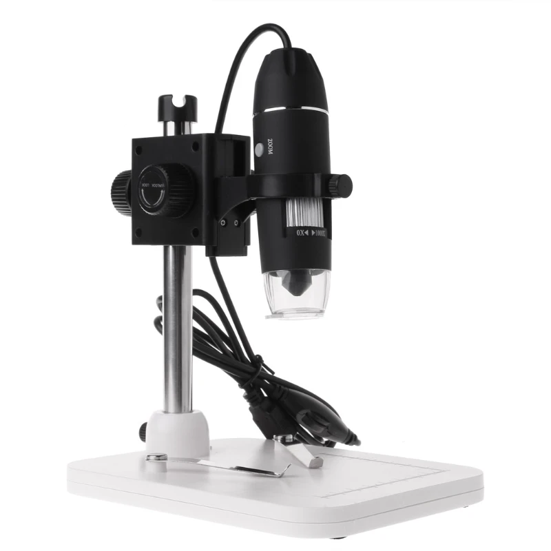 

1000X 8LED Digital Microscope USB Camera Magnifier with Biology Repairing Stand 2560*1920 Photo resolution