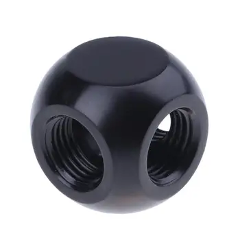 

G1/4 Inner Thread Metal 3-Way Water Tube Connector PC Water Cooling System Tube Connector for Computer Cooling