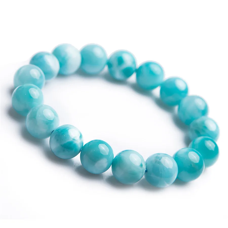 

Genuine Natural Larimar Crystal Bracelet Drop Shipping Fashion Women Larimar Bracelet Popular Men Crystal Stone Bracelet 12mm