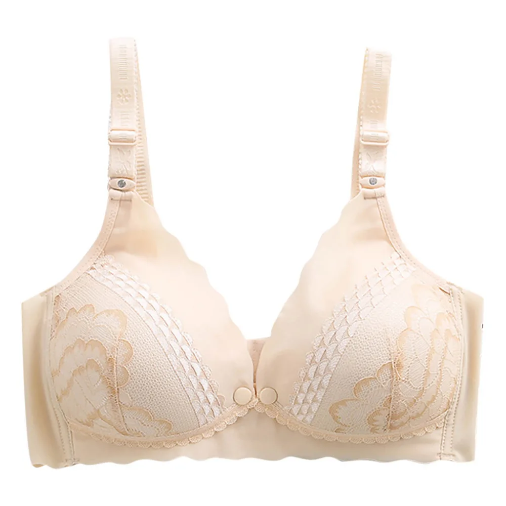 2019 Womens fashion sport underwear seamless maternity bra comfortable loose bra chest underwear girls bra top para mujeres 40J4 (4)