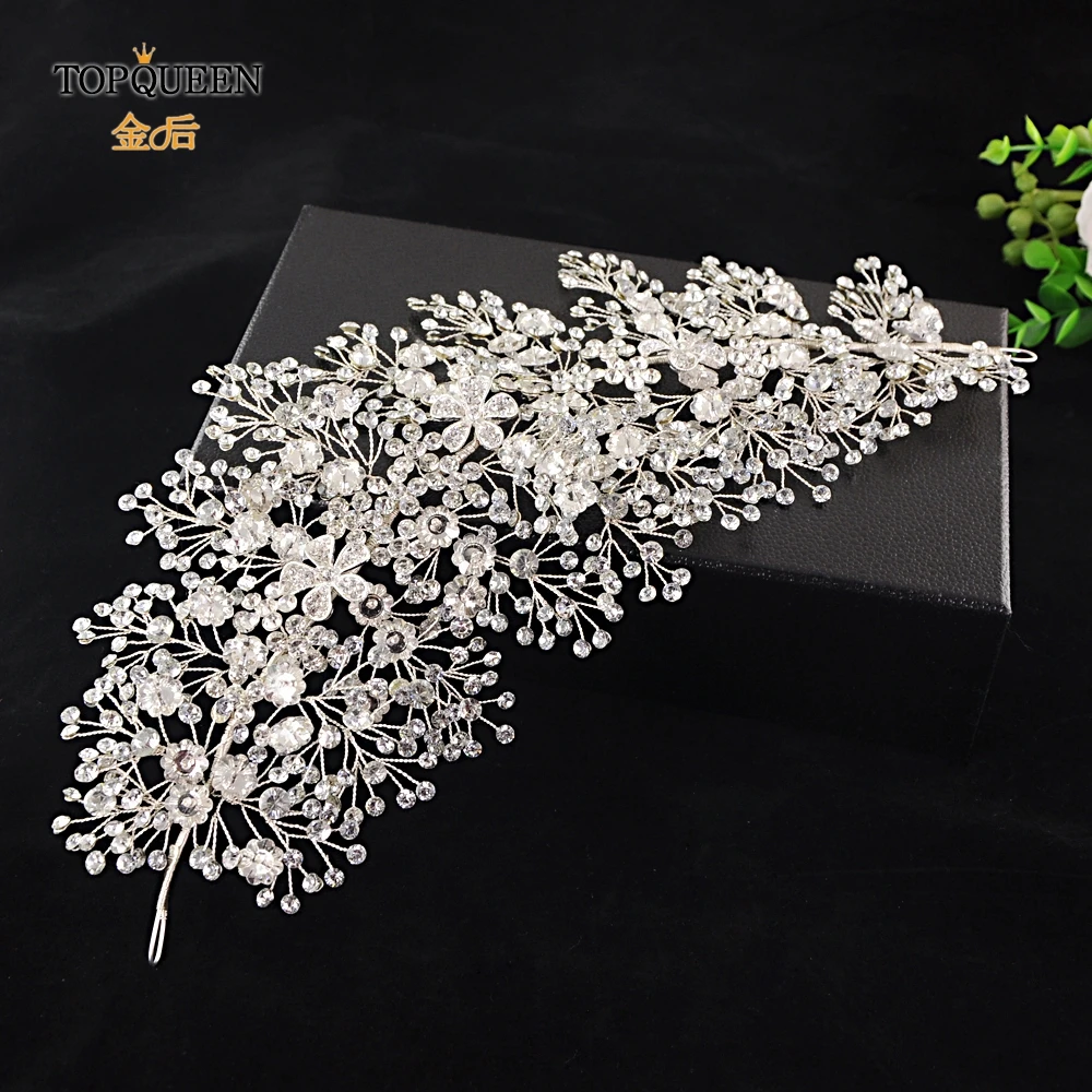 

TOPQUEEN HP240 Wedding Hair Accessories Crystal Rhinestone Handmade Wedding Hair Accessories in Hair Jewelry For Bride