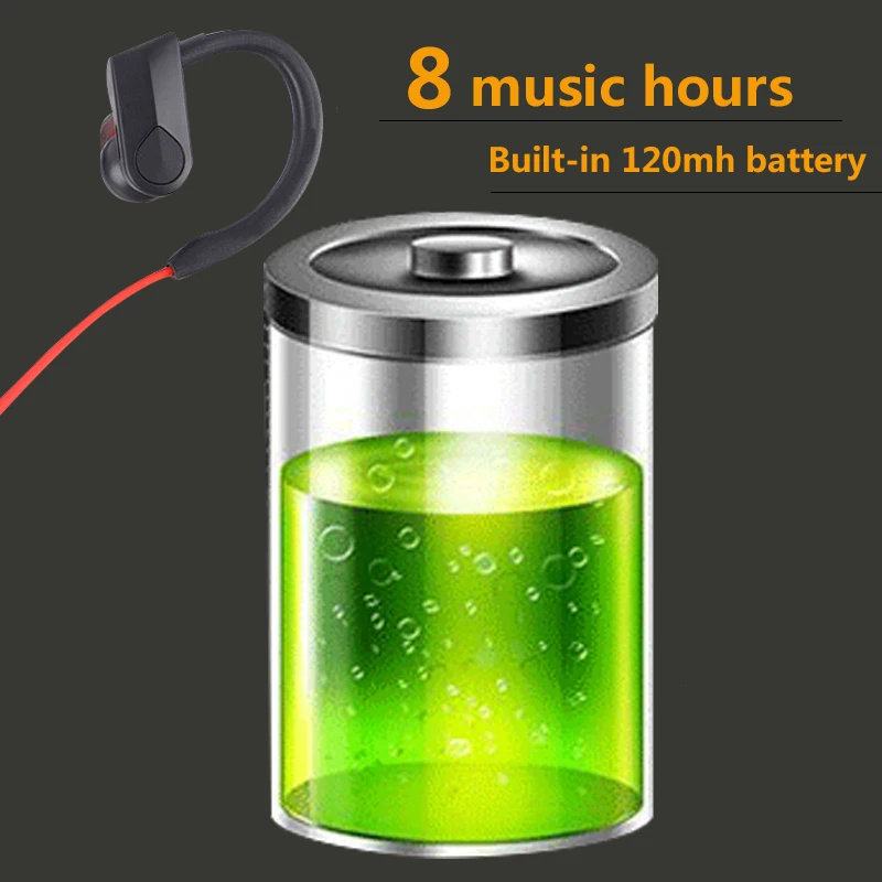 Bluetooth Earphone Wireless Headphones bluetooth sport headset stereo Low Noise   Cancellation earbuds With Mic To Phone 