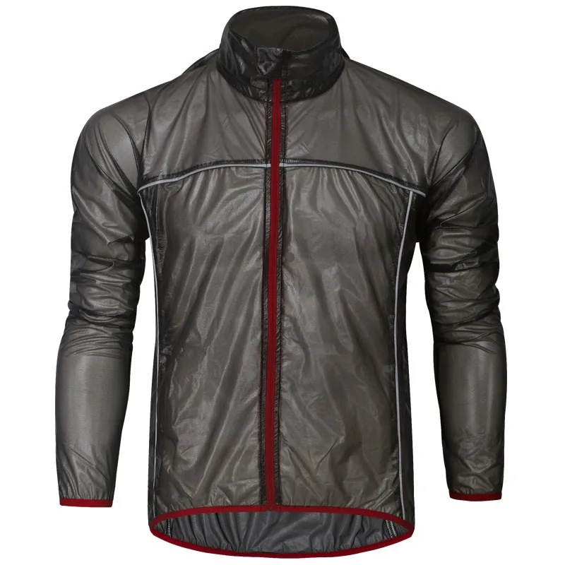 

black Reflective Cycling Raincoat Windproof Waterproof Windbreaker Bike Jersey Mountain Road Bicycle Bike Cycling Rainproof
