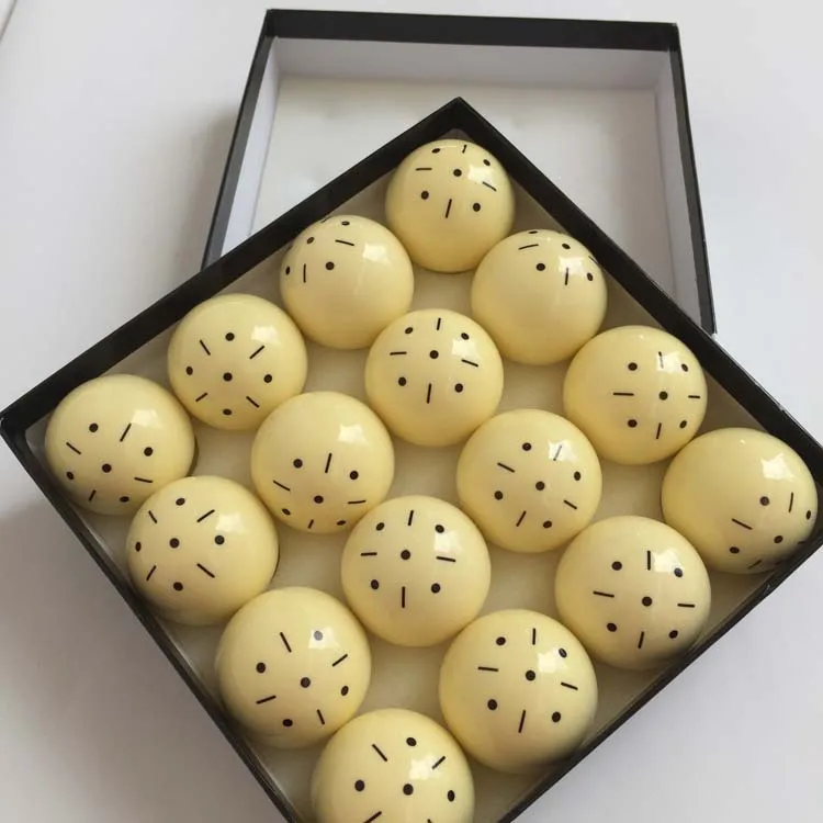 16pcs/set Billiard Training balls Professional Design Pool game 52.4mm/57.25mm CUE balls for billiards Coach