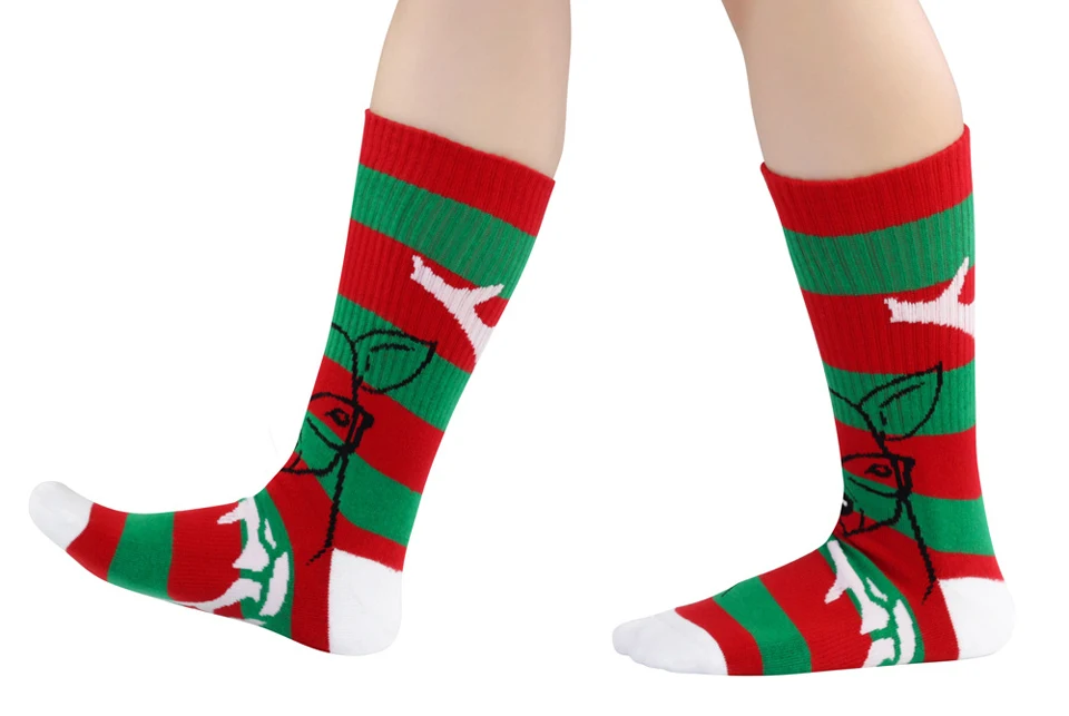 Новый бренд качество осень зима Рождество носки для девочек для мужчин унисекс утолщаются махровые чёсаный хлопок дышащие удобные