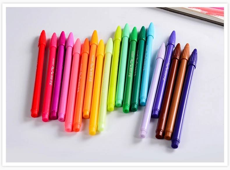 Pintados à Mão Linha de Fibra de Água Monami Cores Caneta Pintura Estudante Neutra 36 13 High Quality Material escolar e de escritório
