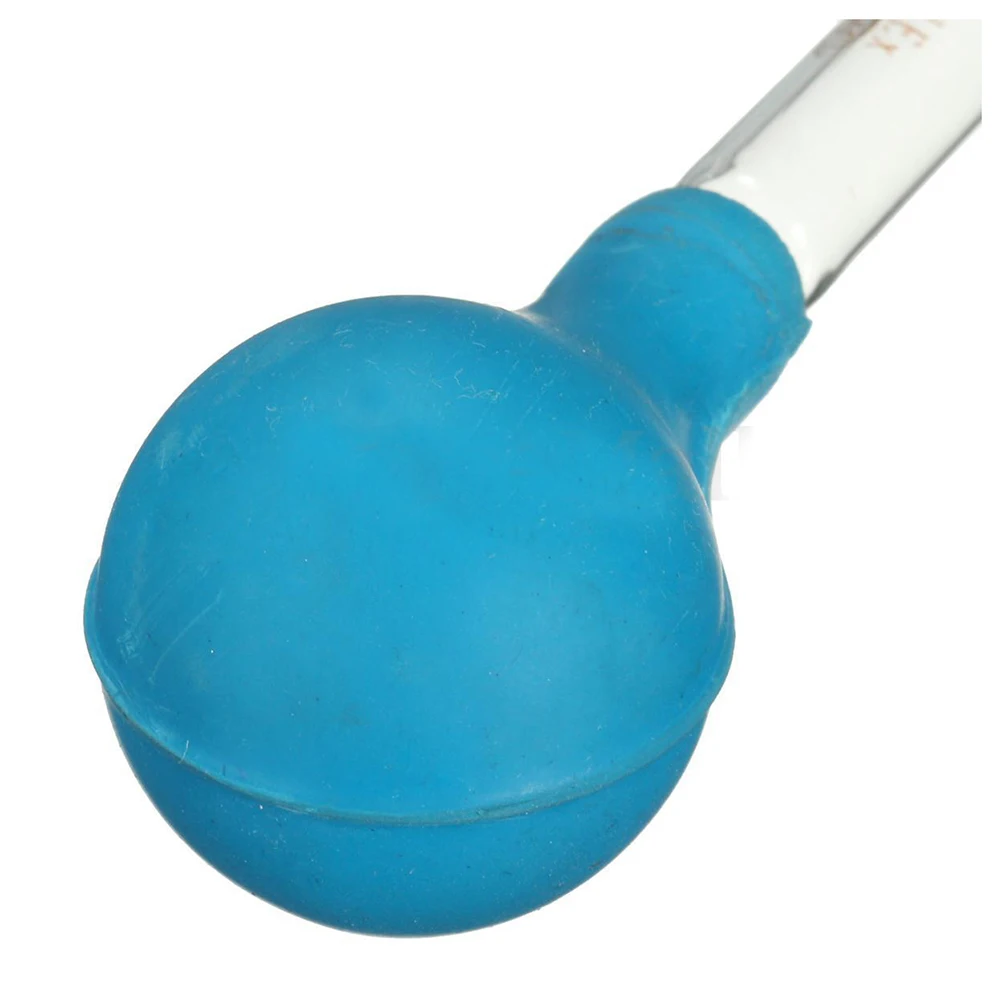 10 мл резиновая головка стеклянная капельница стеклянная лабораторная пипетка со шкалой линия синий и прозрачный