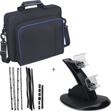 3 в 1 PS4 аксессуары Play Station 4 тонкий джойстик PS4 Подставка для зарядки пылезащитный комплект PS4 тонкая сумка для хранения для playstation 4 Slim