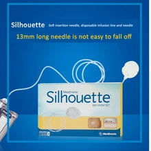 Медтроник инсулин питания инфузионная линия Sil косая вставка мягкая иголка 10 шт./кор. MMT-381 инсулин расходные материалы инфузионная игла