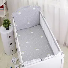 5 шт./компл., летний комплект постельного белья для новорожденных, детская кроватка, детская кроватка, набор заборов, дышащая детская простыня
