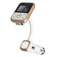 Bluetooth автомобильный комплект MP3-плеер громкой связи беспроводной fm-передатчик 3,5 мм AUX Bluetooth радио с ЖК-пультом дистанционного управления для смартфона