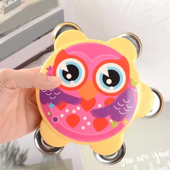 

Color Random Baby Toys Pat Hand Tambourine Children Rattle Early Education Puzzle Musical Instrument Tool Dropshiping